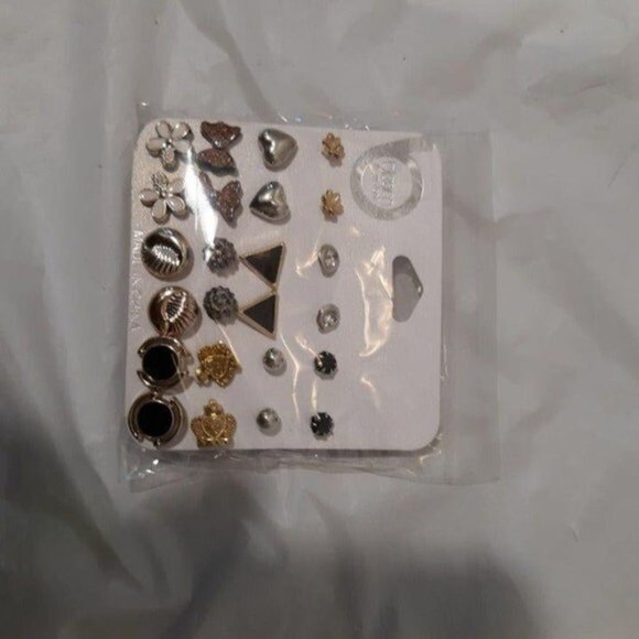 Bloom New York Women's Stud  Earrings Pack12 Pairs - Picture 3 of 3